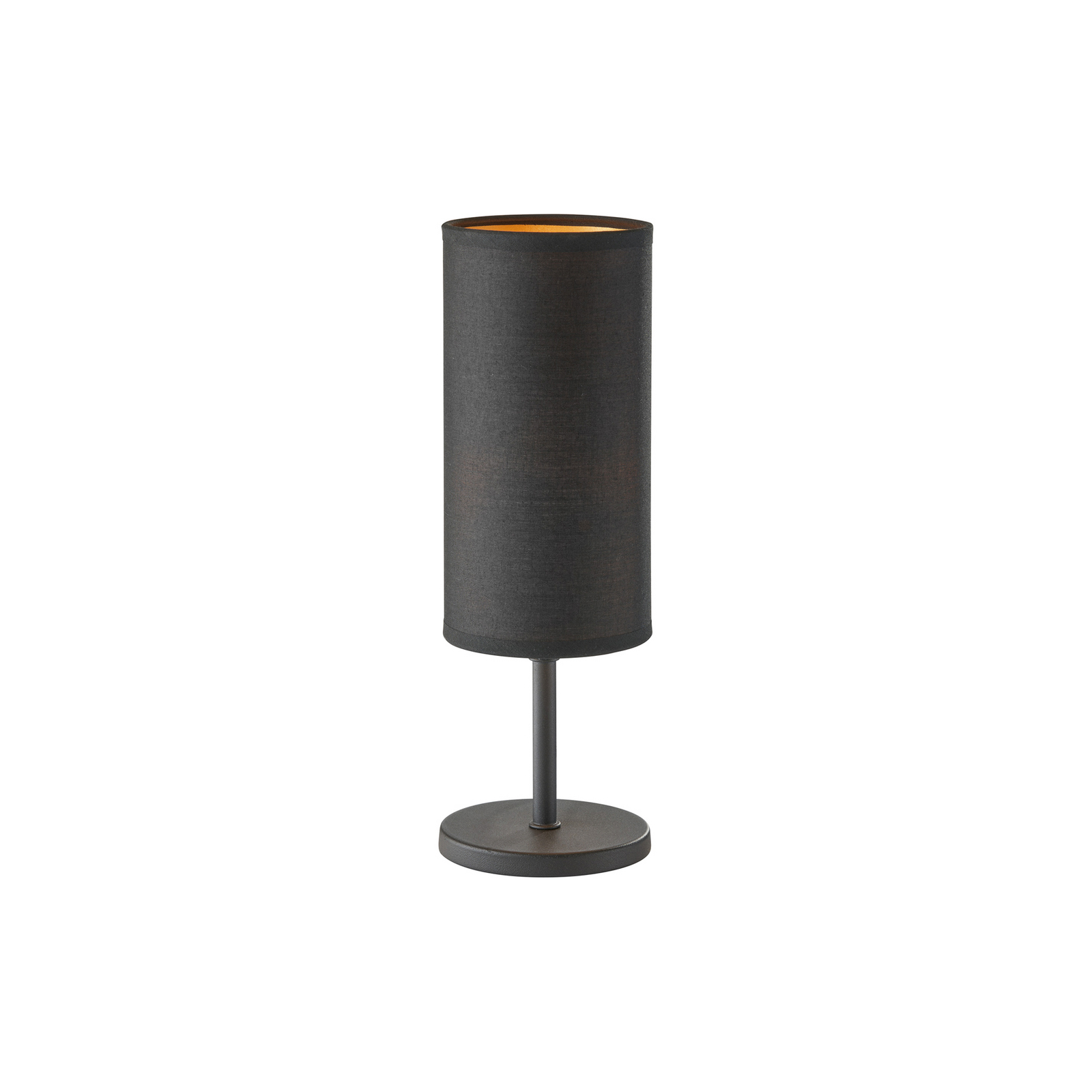 Kira table lamp, fabric lampshade, black
